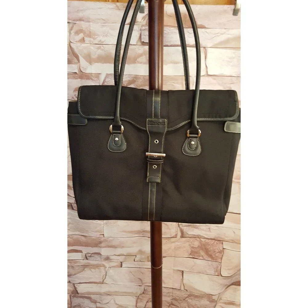 Targus‎ Women's Laptop Shoulder Bag Large Padded Business Tote Black